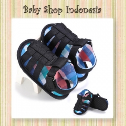 large sepatu sandal prewalker hitam